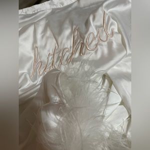 Nasty Gal Feathered Wedding Robe
